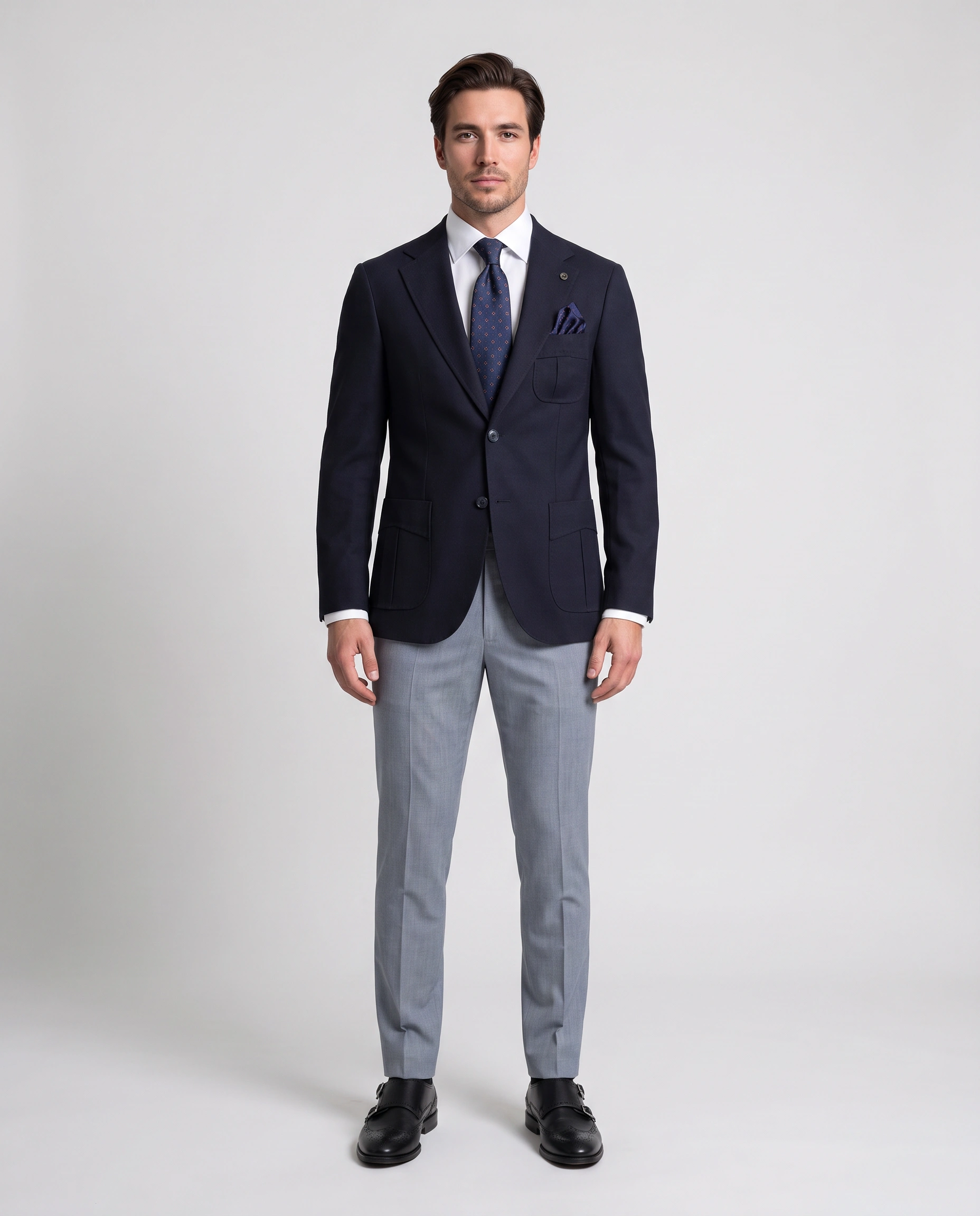 کت تک مردانه سورمه‌ای SUIT SARTORIA