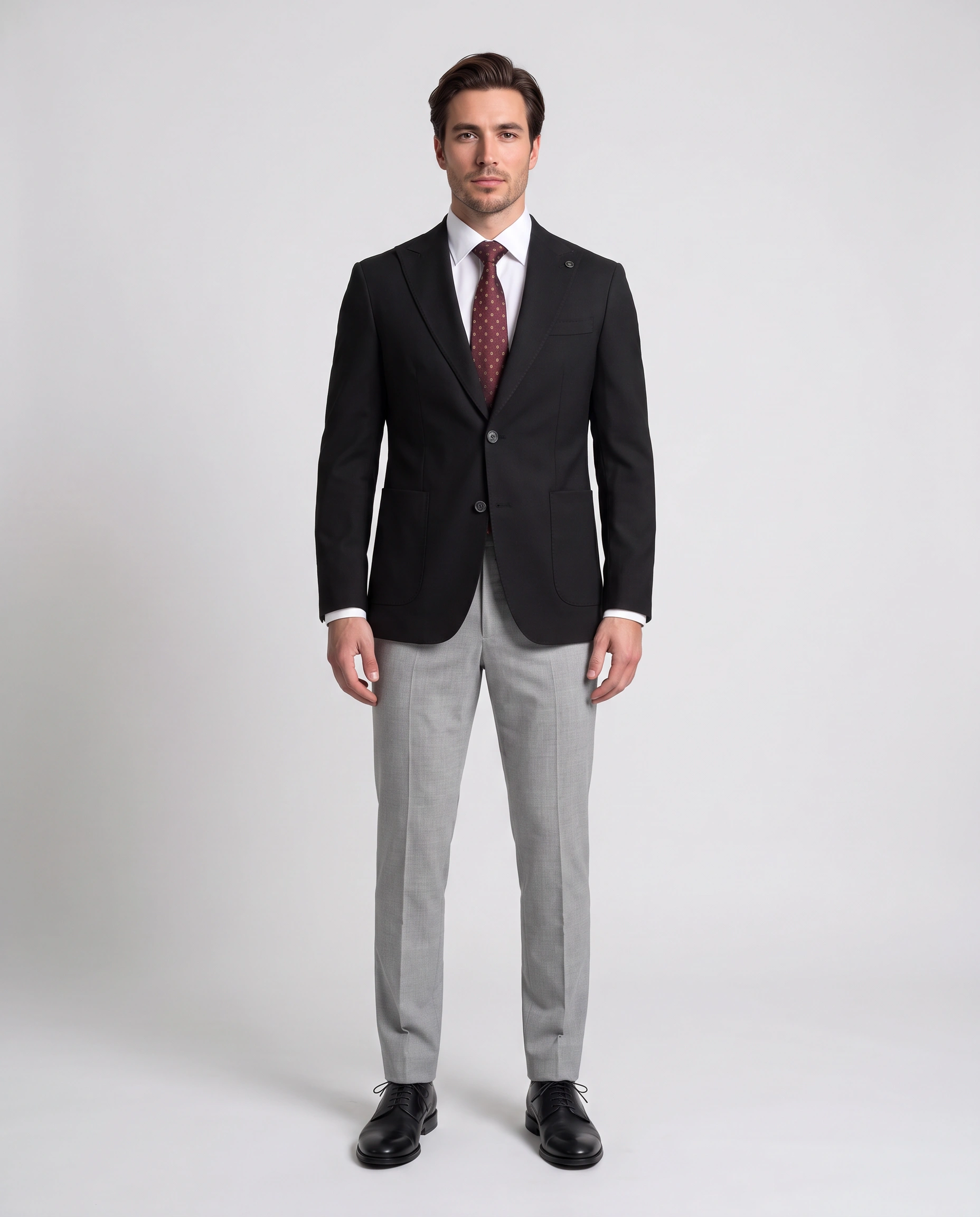 تک کت مردانه SUIT SARTORIA مشکی جیب پاکتی