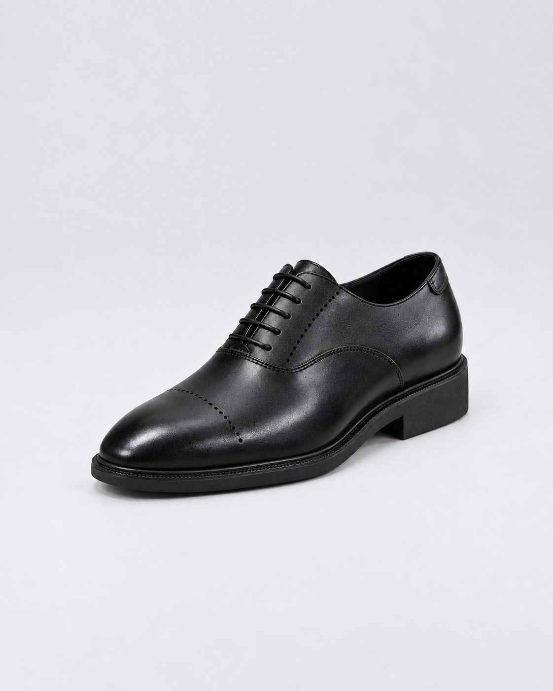 کفش مجلسی مردانه Matthew Shose مشکی طرح نقطه وسط با زیره راحت